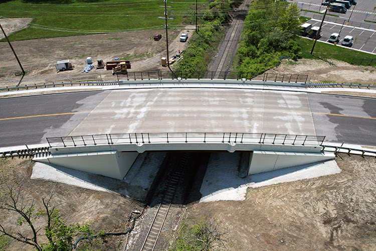 Memphis Road Bridge Aerial Photo