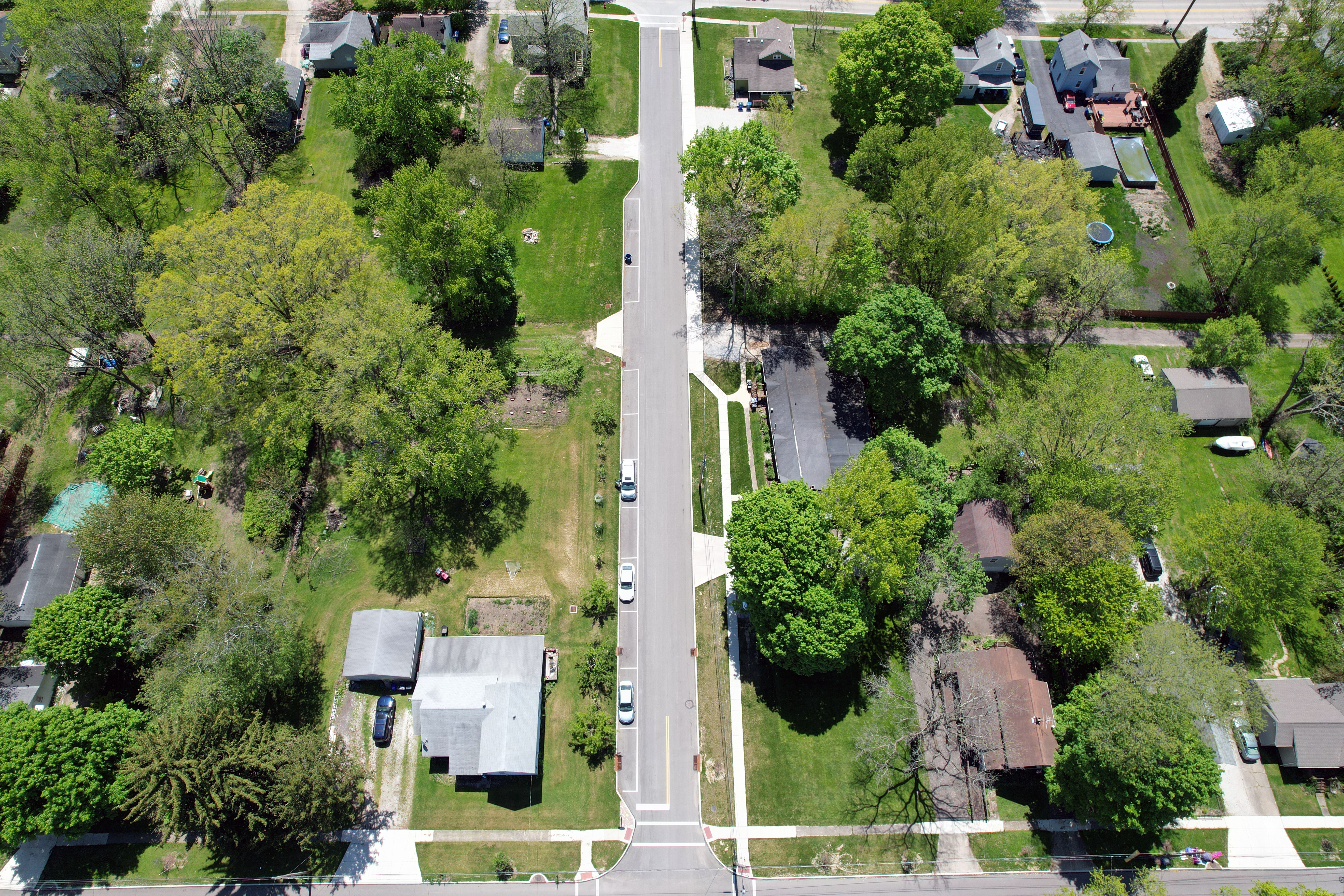 Walnut Street Reconstruction Aerial Photo