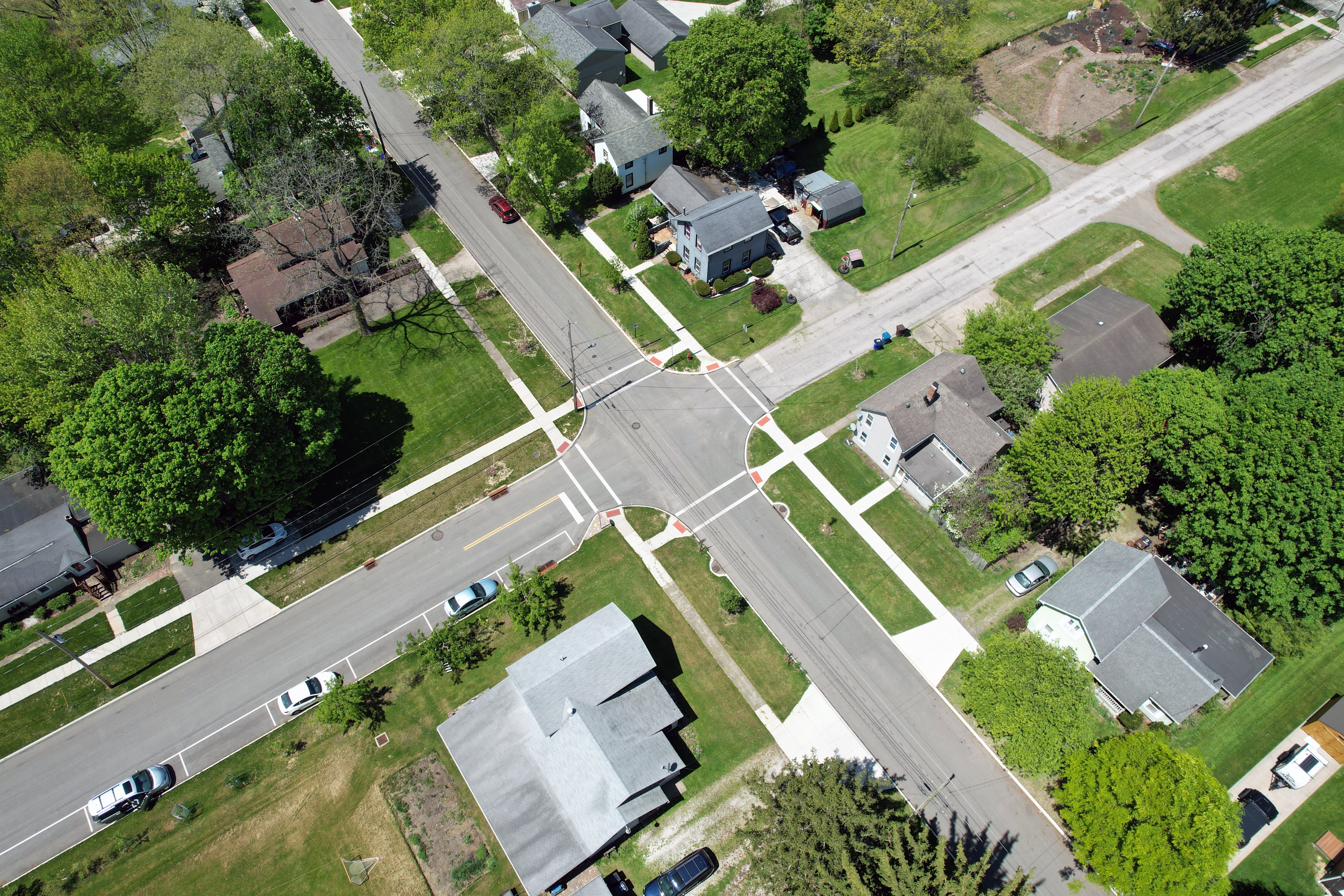 Walnut Street Reconstruction Aerial Photo